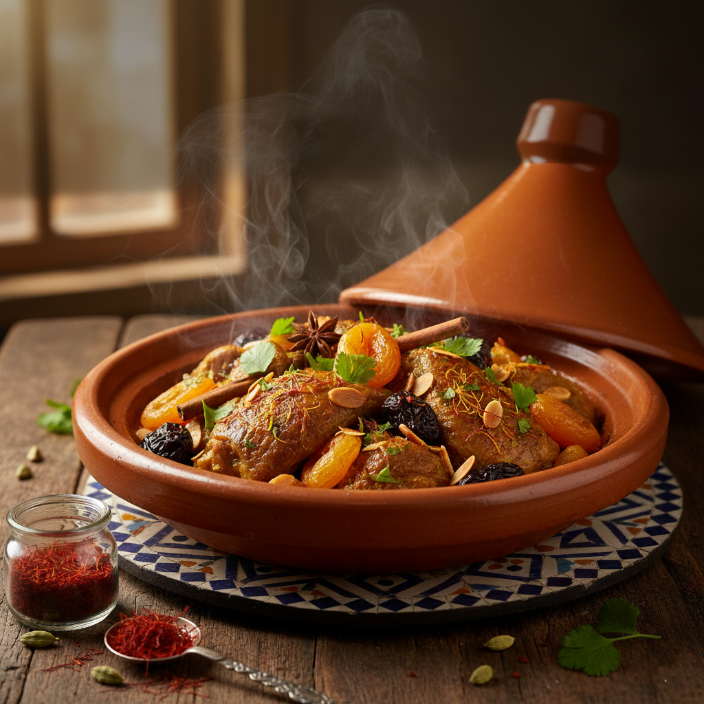 Moroccan Tagine - Authentic Moroccan recipe with saffron